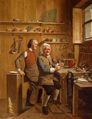 Johann Zoffany John Cuff and his assistant Germany oil painting art